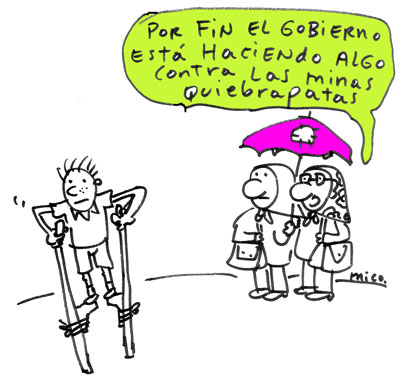 Minas quiebrapatas