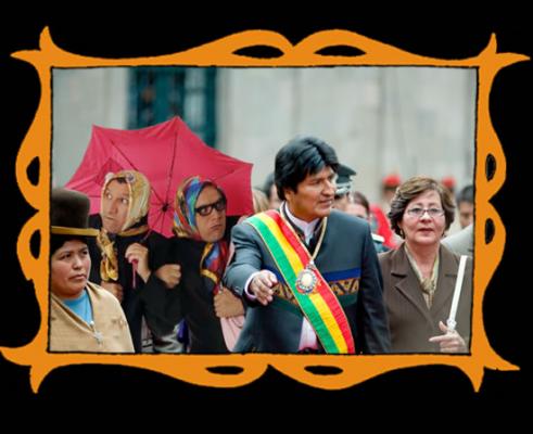 con Evo Morales