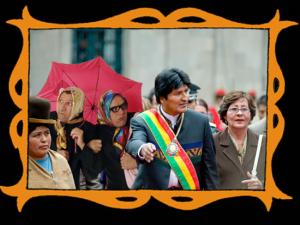 con Evo Morales