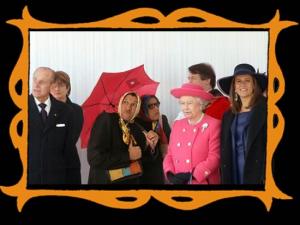 con La Reina Isabel II